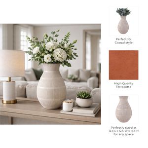 ETHANWIND IVORY VASE 19 (IN) 10