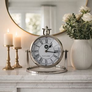 GROVERTON SILVER CLOCK 10 (IN) 12
