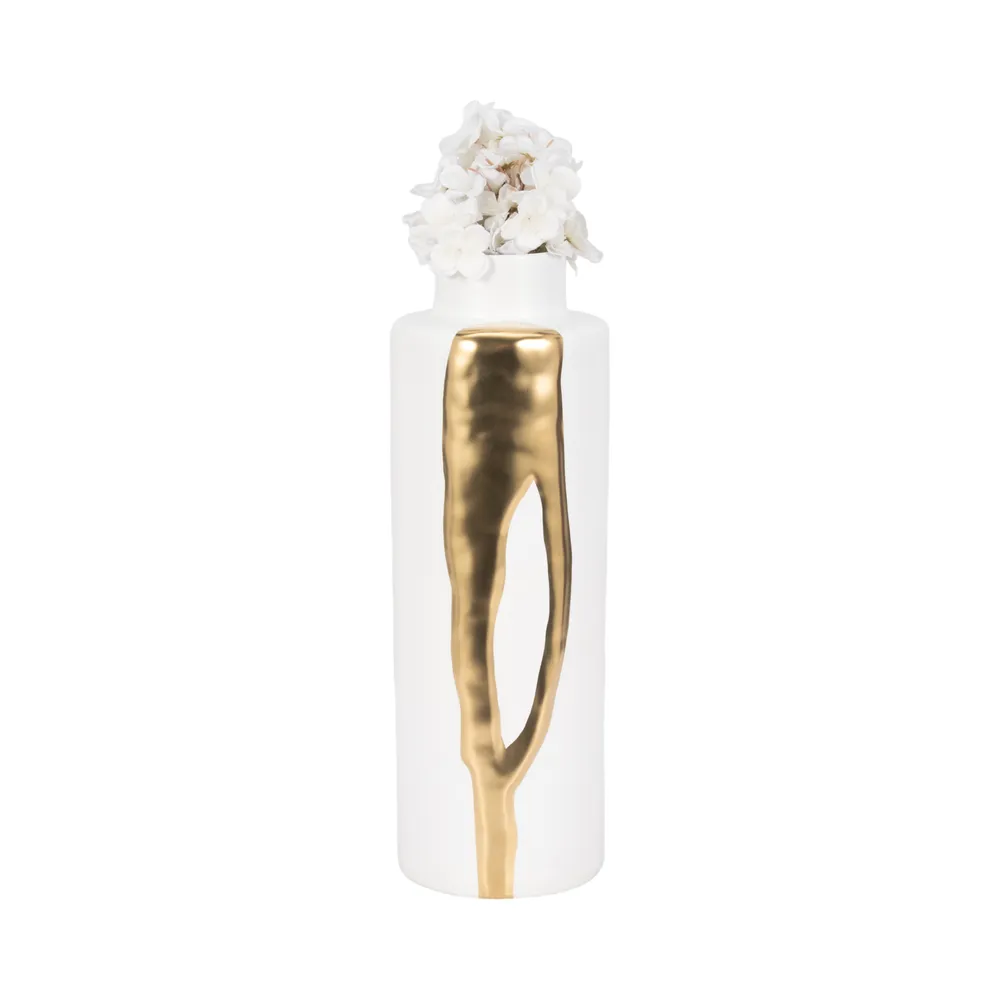 JUNEROSE WHITE VASE 20 (IN)
