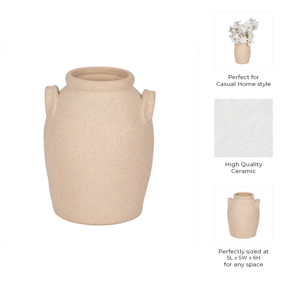 GLOVERMILL IVORY VASE 7 (IN)