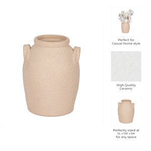 GLOVERMILL IVORY VASE 7 (IN) 11