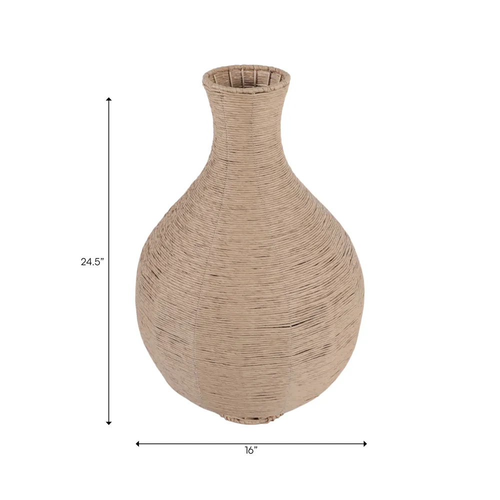 TANNERRIDGE BROWN VASE 25 (IN)