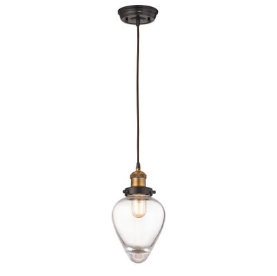 Bartram 7″ Wide 1-Light Mini Pendant - Antique Brass