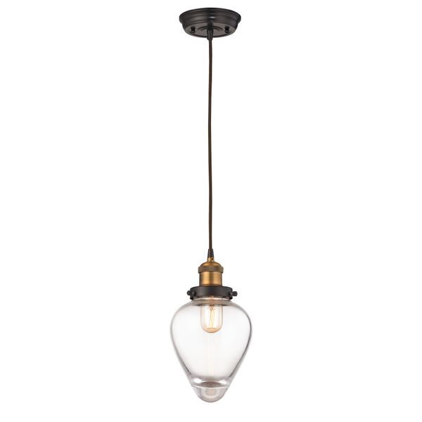 Bartram 7'' Wide 1-Light Mini Pendant - Antique Brass