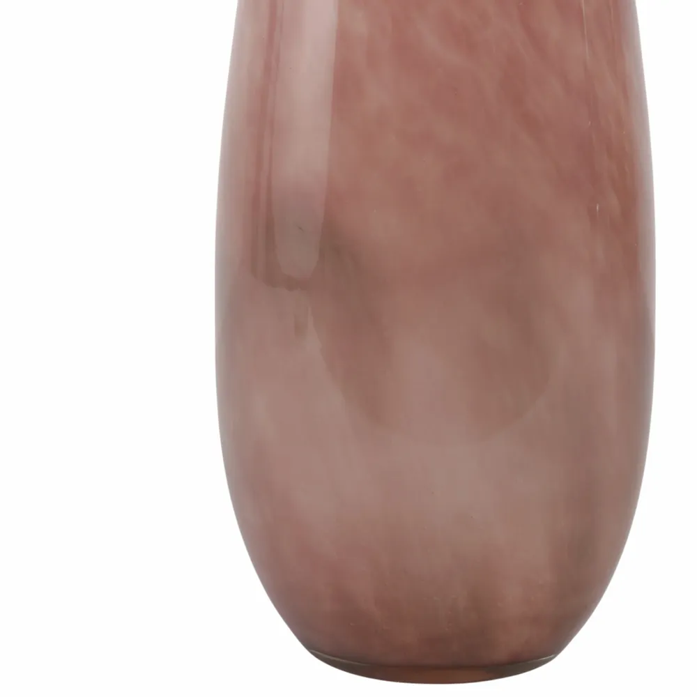 CLYDE PINK GLASS VASE 13 (IN)