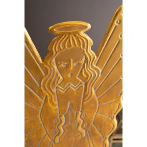 Antique Gold Metal Angel 2