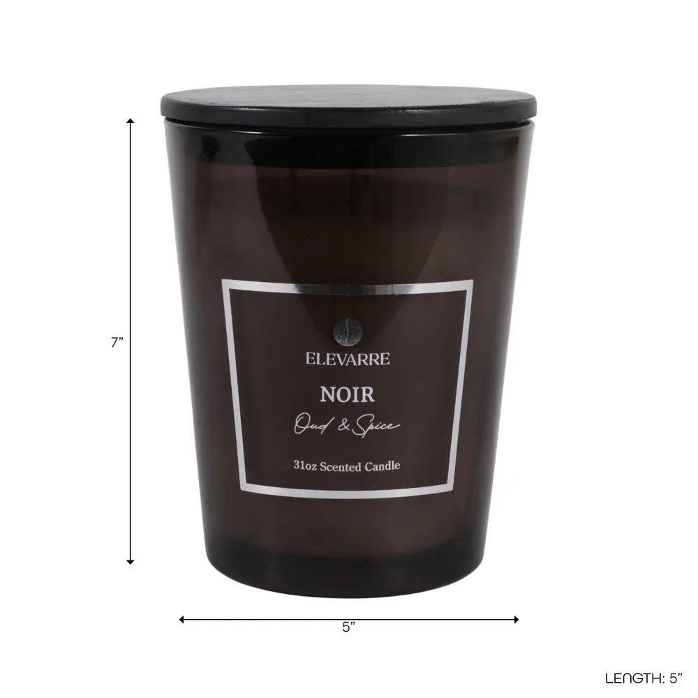 ROWANSTONE NOIR OUD AND TOBACCO CANDLE 7 (IN)