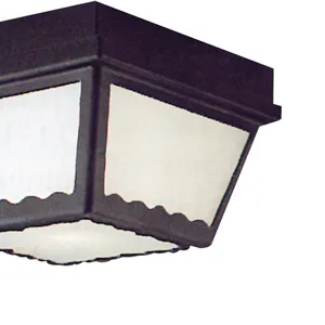Wavy 9.5'' Wide 2-Light Outdoor Flush Mount - Black 3