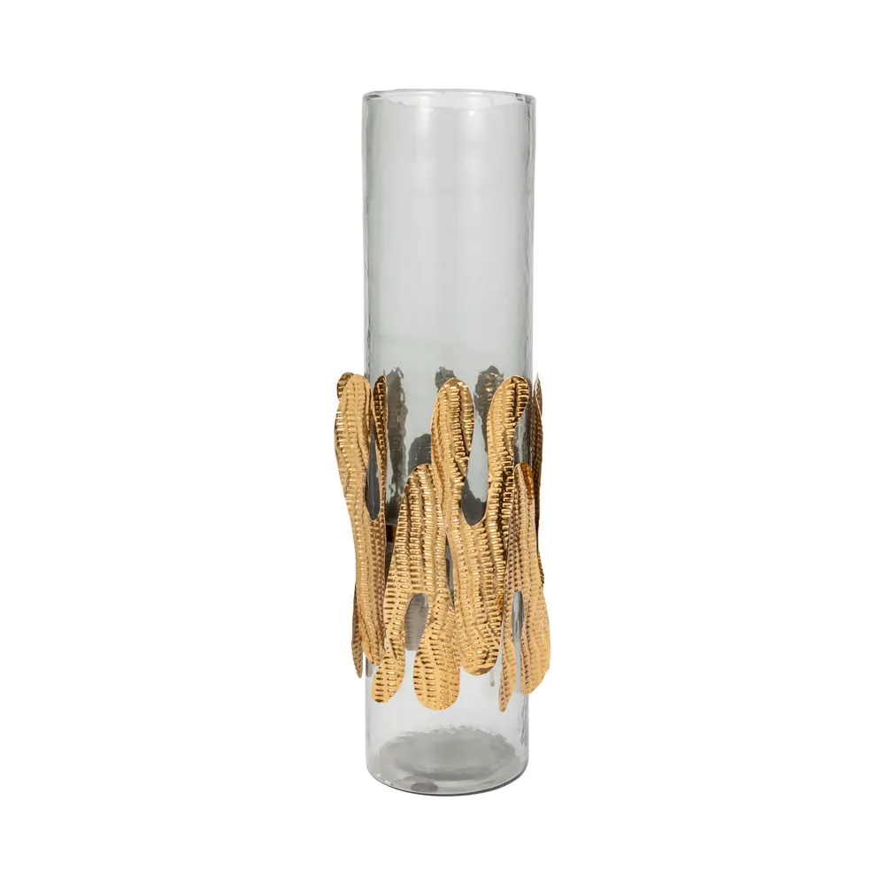 ASHWORTH GRAY CANDLE HOLDER 20 (IN)