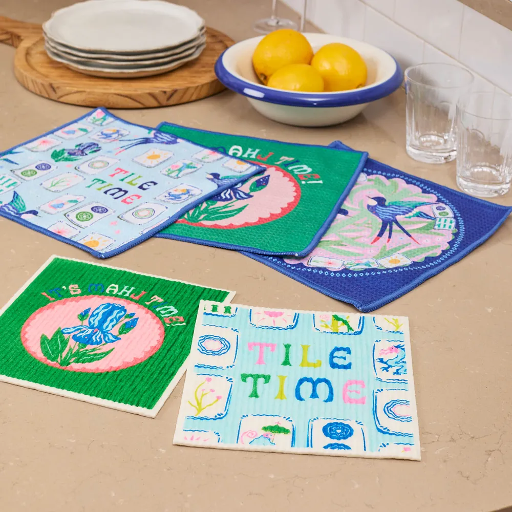 Tile Time blu Eco Sponge Cloth (Set of 2)