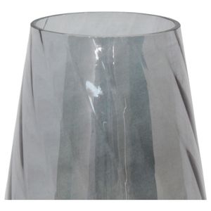 LINDENRUN GRAY GLASS VASE 21 (IN) 4
