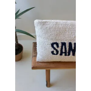 Sandy Toes Hand-Hooked Pillow 3
