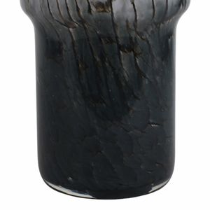 HALEYMOOR BLACK GLASS VASE 12 (IN) 6