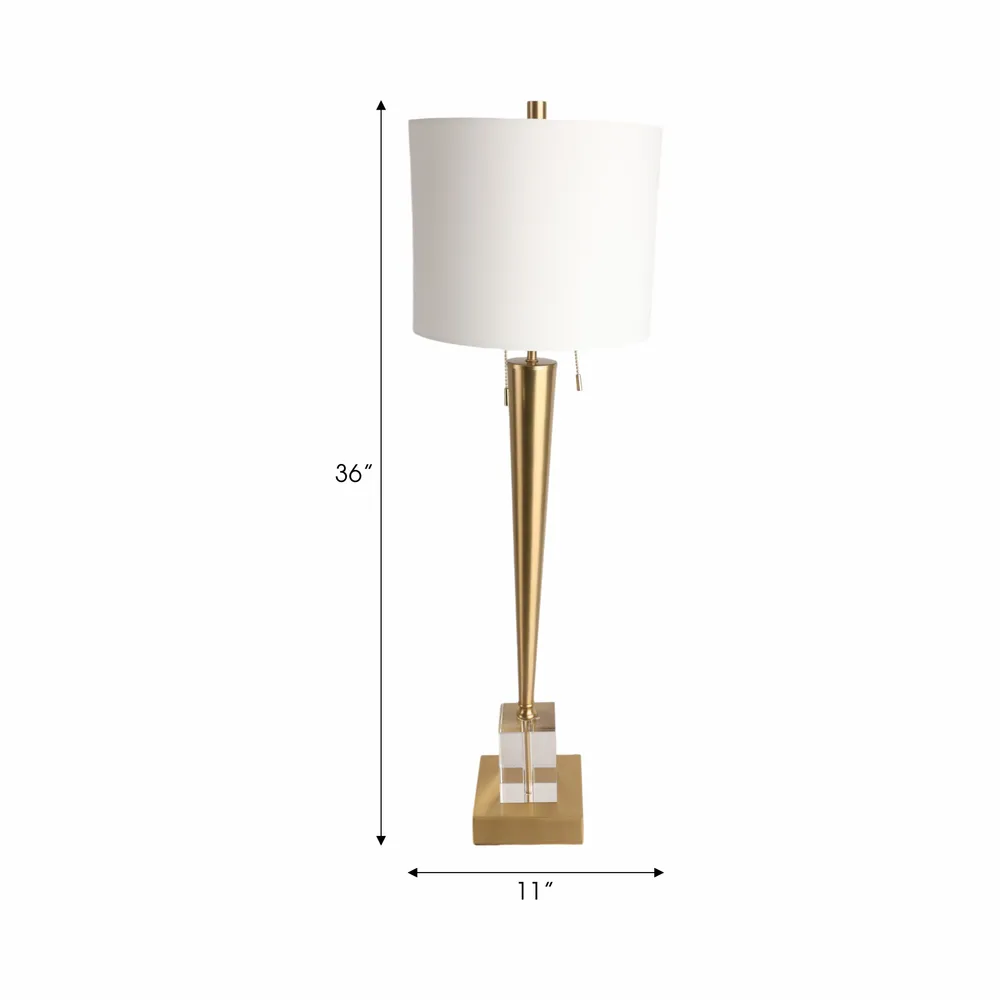 DUNBARWAY GOLD LAMP 36 (IN)