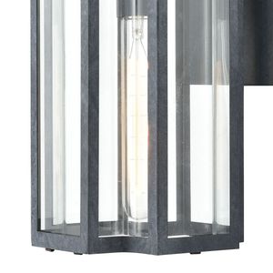 Bianca 13'' High 1-Light Outdoor Sconce - Aged Zinc 4