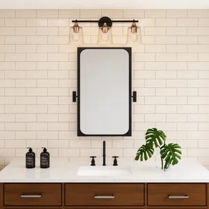 Hamy 23'' Wide 3-Light Vanity Light - Matte Black 6