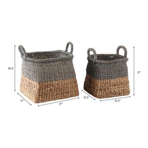CANNONLAKE SET OF 2 TAN BASKETS 19 (IN) 9