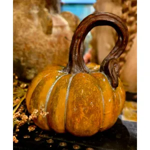 Country Lane Pumpkin 6x6x7in 1