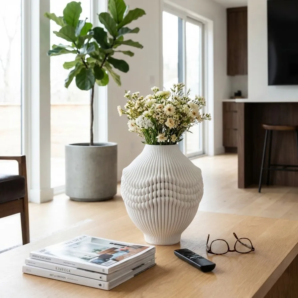 MURRAYHOLM IVORY VASE 16 (IN)