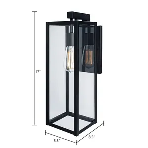 Capture 17'' High 1-Light Outdoor Sconce - Matte Black 2