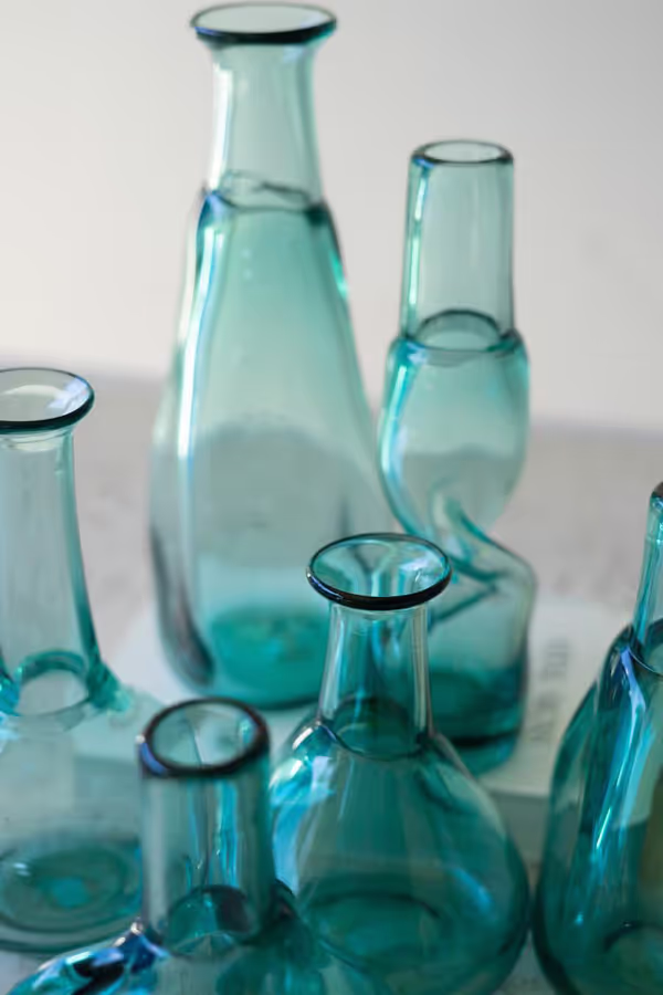 Set of 6 Bottle Bud Vases