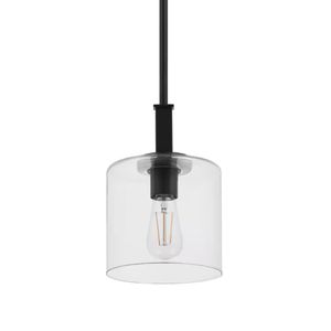 Melina 6.75'' Wide 1-Light Mini Pendant - Matte Black 1