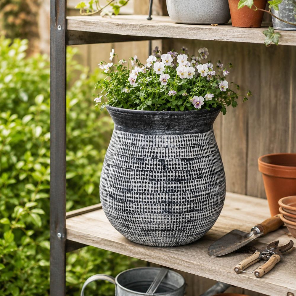 RUEMORE BLUE PLANTER 13 (IN)