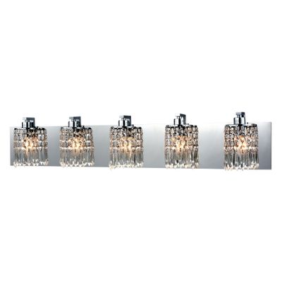 Optix 35'' Wide 5-Light Vanity Light - Polished Chrome