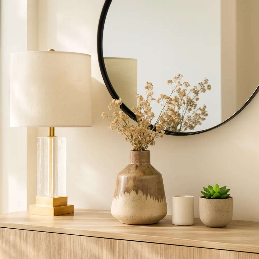SAGEWELL BROWN VASE 9 (IN)