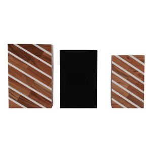 HARVEYWELL SET OF 3 BROWN BOXES 4 (IN) 8