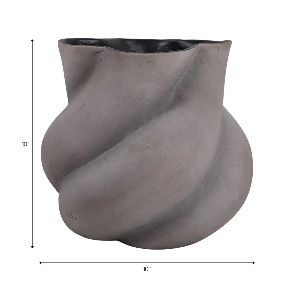 BROGANCREST GRAY VASE 10 (IN)