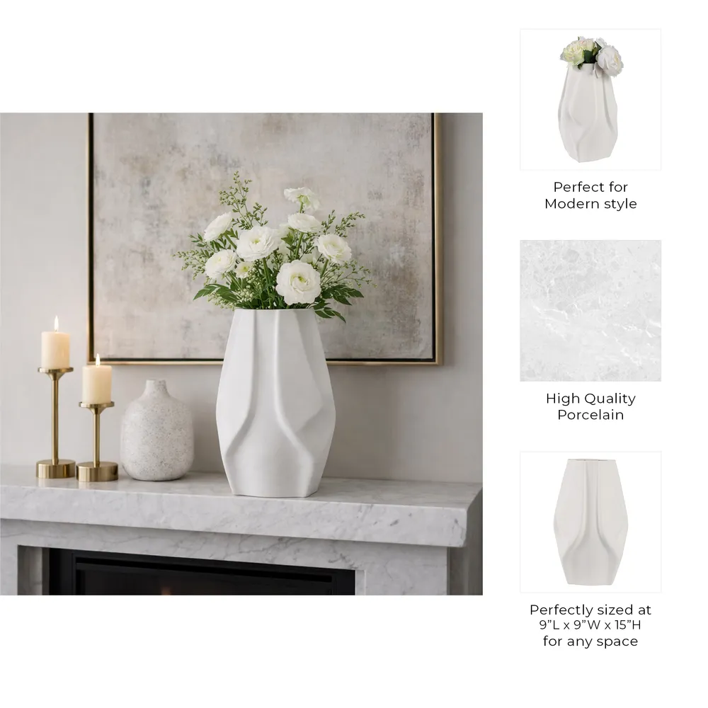GARTONLEY IVORY VASE 15 (IN)
