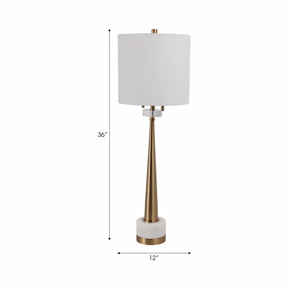 ARLOWSIDE GOLD LAMP 36 (IN)