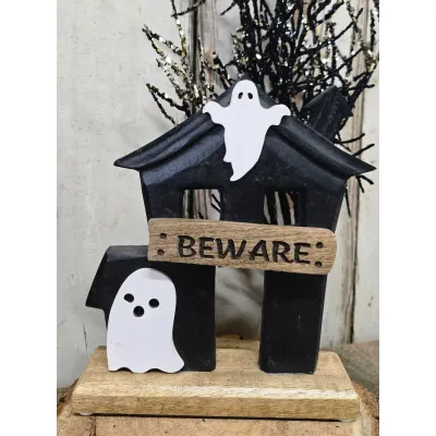 Ghostly Beware 8.5x8in