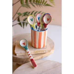 Set of 6 Decorative Ceramic Spoons 3