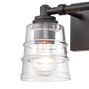 Pulsate 13'' Wide 2-Light Vanity Light - Matte Black 6