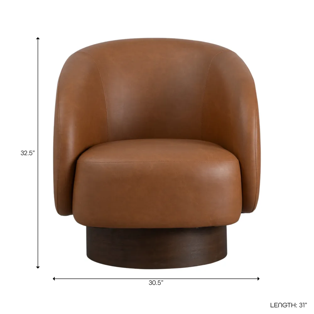 LEOWICK BROWN CHAIR 33 (IN)