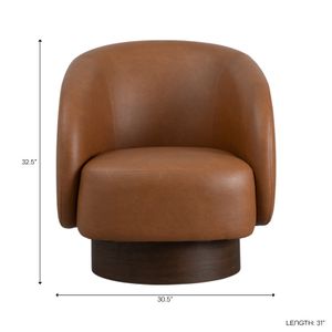 LEOWICK BROWN CHAIR 33 (IN) 6