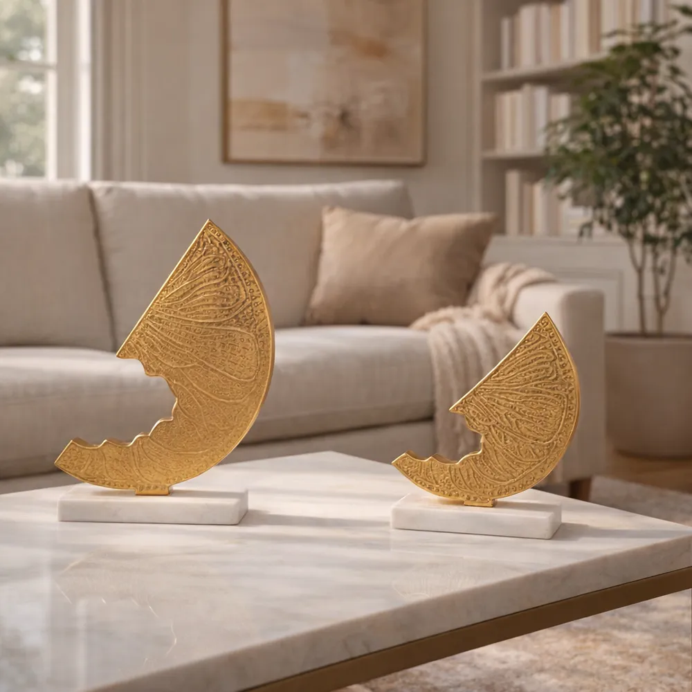 GRADYGROVE SET OF 2 GOLD DECOR 10 (IN)