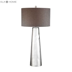 Tapered Cylinder 37.5'' High 1-Light Table Lamp - Silver Mercury 2