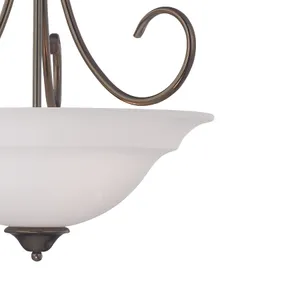 Bella 20'' Wide 3-Light Pendant - Oiled Bronze 4