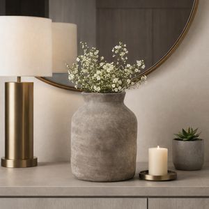 CHILTONLAKE GRAY VASE 16 (IN) 12