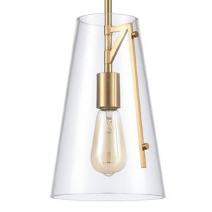 Trustle 7'' Wide 1-Light Mini Pendant - Satin Brass 4