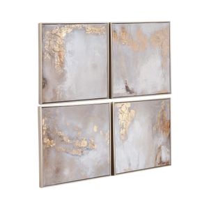 ATLASSHAW SET OF 4 GOLD ART 20 (IN) 3