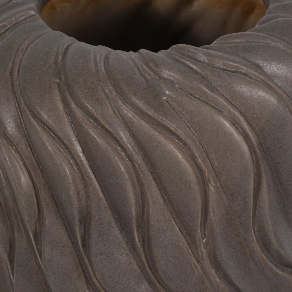 ROYVALE BROWN VASE 34 (IN)
