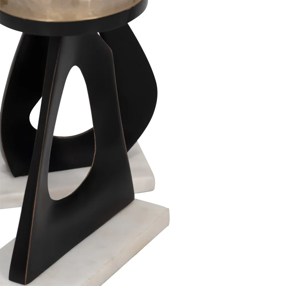 PALMERLAKE SET OF 3 BLACK CANDLE HOLDER 15 (IN)