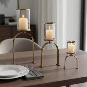 FLYNN GOLD CANDLE HOLDER 22 (IN) 11