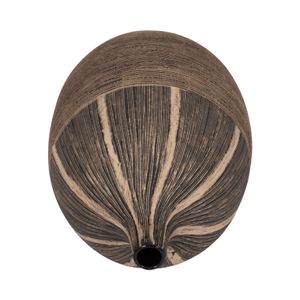 10"H TRIBAL VASE, BROWN 6