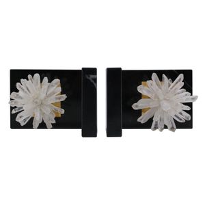 TUCKERLAKE SET OF 2 BLACK BOOKENDS 7 (IN) 8