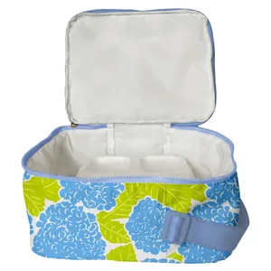 Blue Hydrangea Lunch Tote 3